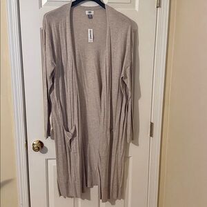 NWT Old Navy Oatmeal Duster size XXL